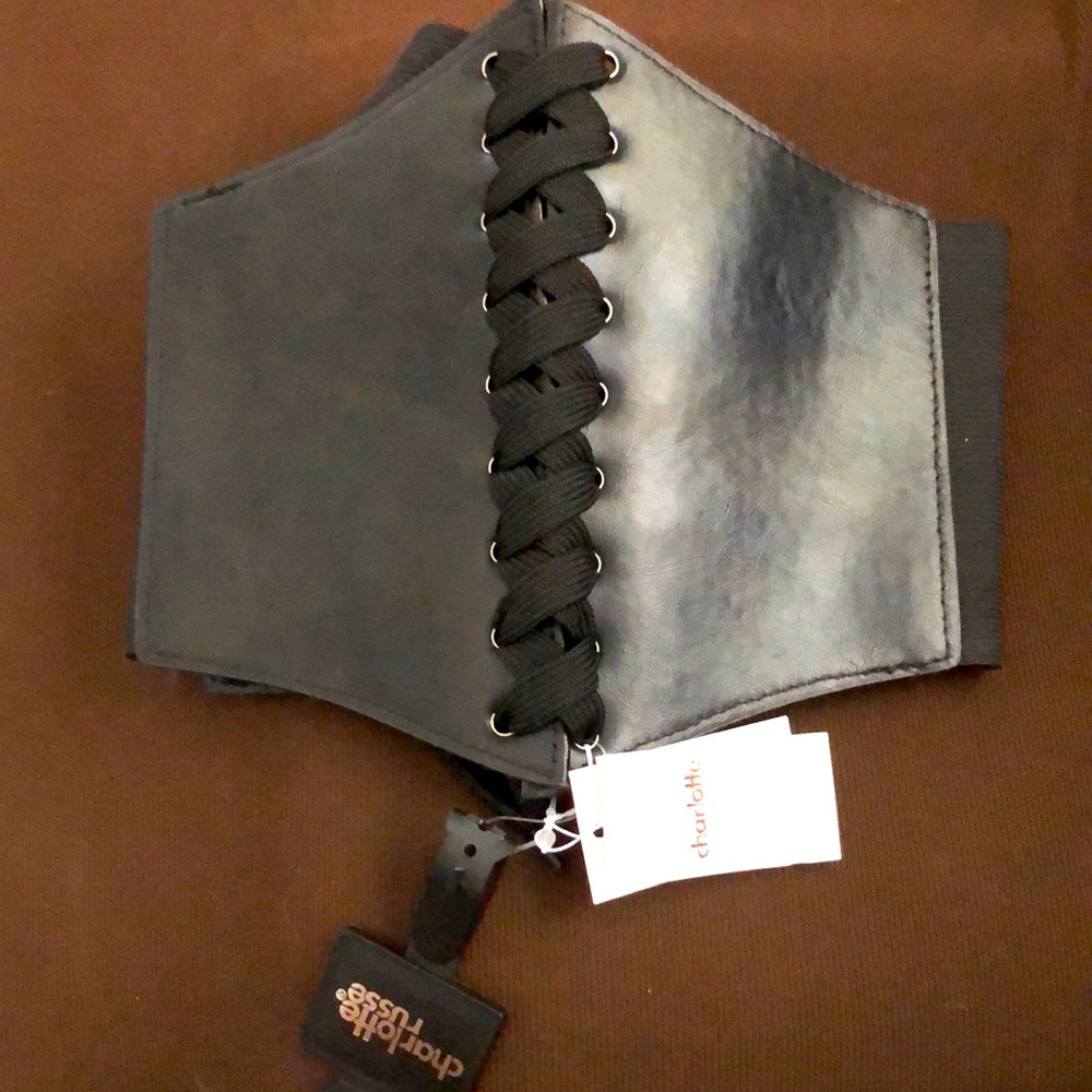 Charlotte Russe Black Corset Belt: M/L